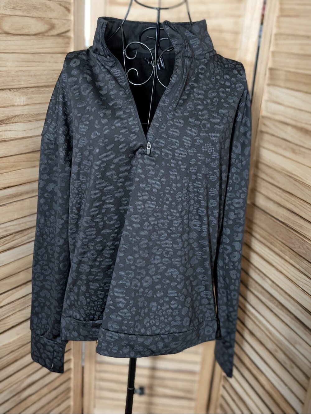 Avia Women's Fleece Lined Quarter Zip Pullover Sz L (12-14)